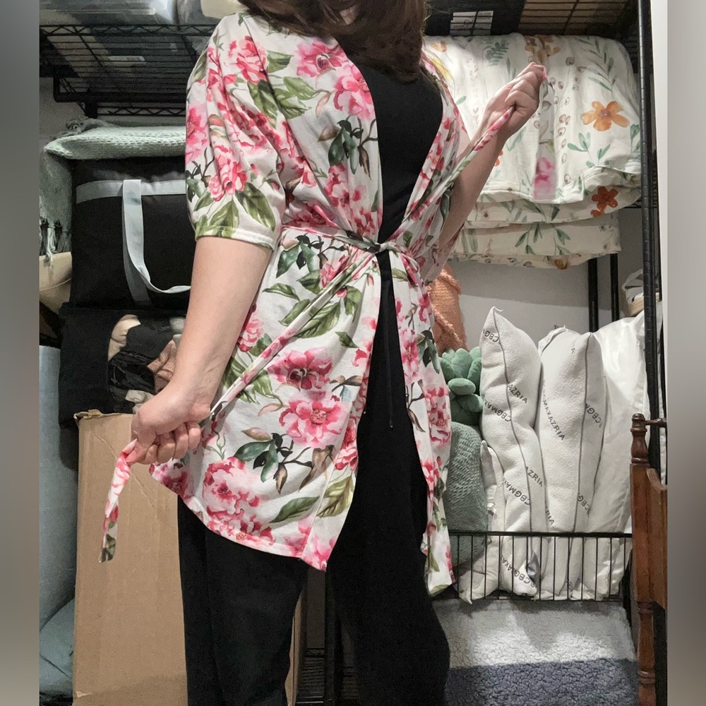 Light Floral Robe